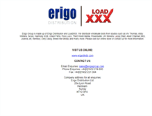 Tablet Screenshot of erigogroup.com